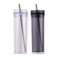 thumbnail image 2 of ABS Double-layer Straw Anti Cover Office Large To Clean Grade Office Portable Sports Cup Grip Hydration Capacity black, 2 of 9