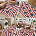 thumbnail image 5 of 3'x5' Area Rugs, 4th of July Indoor Outdoor Area Rug for Living Room Bedroom, Independence Day Blue Star Red Striped Rustic Washable Bathroom Rugs Kitchen Floor Carpet Mats Home Decor Aesthetic, 5 of 8