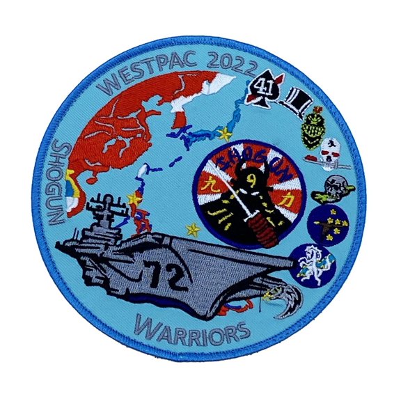 VFA-41 Black Aces Westpac 2022 Cruise Patch - Plastic Backing