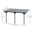 thumbnail image 2 of CoSoTower Pergola Extérieure à Hauteur Réglable, Pergola à Toit Rigide Extérieure 14 Pi x 10 Pi, Restaurants et Maisons, Gris, 2 of 7