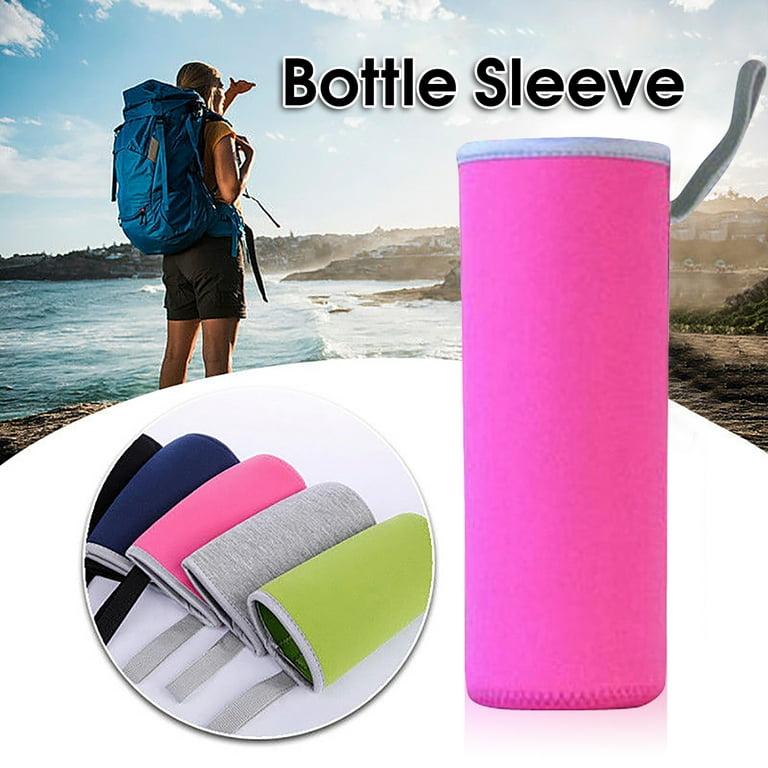 8pcs Water Bottle Sleeve 500ml Neoprene Carrier Glass Bottle Cover Colorful