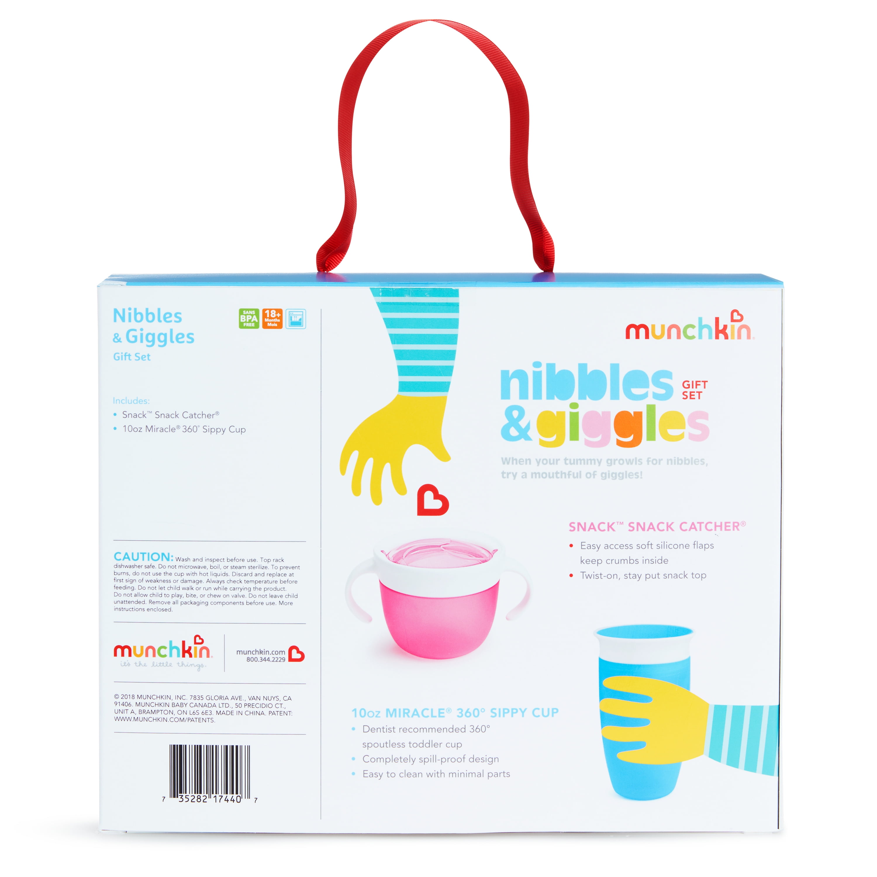 Blau Munchkin Nibbles /& Giggles Geschenkset f/ür Kleinkinder