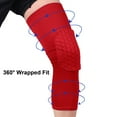 thumbnail image 2 of Liwarace Compression Long Sleeve Support Leg Knee Pad Brace Sport Pain Guard Men Women, 2 of 25