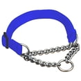 thumbnail image 2 of Hamilton Collier pour Chien à Étranglement Combiné Réglable de 1 by 20 à 32 Pouces, Grand, Chaîne et Nylon Bleu, 2 of 3
