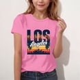 thumbnail image 1 of EGNMCR T-shirt Imprimé à Manches Courtes pour Enfants Col Rond Manches Courtes Décontracté Polyvalent pour Filles Haut en polyester, 1 of 5