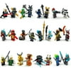 24 Pcs 1.8in Building Blocks Anime Figure With Weapons Stitching Pack Anime Movie Fans Battle Stitching Figures Toy Action figure Sets Anime Army Soldier Figures Toys For Boys and Girls