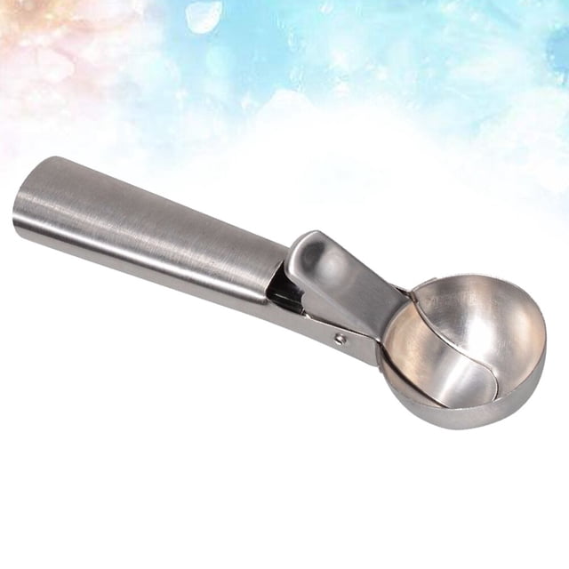 Minkissy Stainless Steel Cookie Scoop Ice Cream Spoon for Home Cooks 1Set