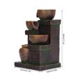 thumbnail image 3 of Tabletop Water Fountain,USB 5V Desktop Flowing Waterfall Flowing Decoration Desktop Waterfall Fountain Extended Durability, 3 of 6