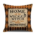 thumbnail image 3 of Toystoory Funda de almohada decorativa, decoración de Halloween, funda de almohada acogedora con patrón de calabaza, funda de cojín cuadrada para sofá, Decoración del hogar ocho SXYM42 Toystoory HA060851-08B, 3 of 6