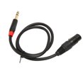 thumbnail image 5 of Cable de audio XLR hembra a conector Jack de 6,35 mm Cable de instrumento para micrófono Guitarra eléctrica 0,75 metros, 5 of 5