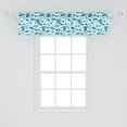 thumbnail image 2 of Ambesonne Winter Window Valance, Clothes to Wear in the Cold, 54" X 12", Dark Turquiose and White, 2 of 3