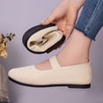 thumbnail image 7 of ibiyuan Orthopedic Sandals for Women Arch Support Low Top Walking Shoes Knit Upper Embroidery Platform Non- Womens Walking Sneakers Soft Hands Free Mary Jane Flats Women Workout Gym Shoes, 7 of 7