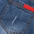 thumbnail image 7 of Boys Shorts Classic Wide Leg Denim Shorts with Pocket Boys Basketball Shorts 9-10 Years, 7 of 7