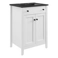 thumbnail image 1 of Pemberly Row Modern Wood/Ceramic Bathroom Vanity in White/Black, 1 of 8
