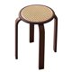 thumbnail image 5 of Taburete de ratán apilable, taburete ligero, redondo, tejido a mano, taburete de madera para sala de estar, , restaurante, decoración del, 5 of 9