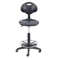 thumbnail image 1 of Pemberly Row 22-32" Height Modern Polyurethane Task Chair in Black, 1 of 9