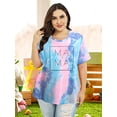 thumbnail image 5 of KimSoong Womens Plus Size Mama Shirt Women Cute Mama Rainbow Shirts Funny Mom Life T-shirt Pregnant Mom Tee Tops, 5 of 9