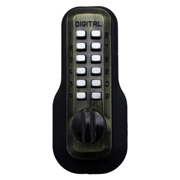 Lockey Mechanical Keyless Lock Janitor Function - Antique Brass
