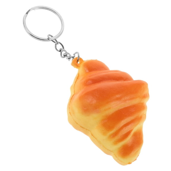 USHOBE Multi Color Bread Keychain Pendant for Keys Bags Wallets 1Pack