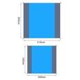thumbnail image 5 of SPRING PARK Beach Blanket, Picnic Blankets Waterproof Sandproof, Oversized Lightweight Beach Mat, Portable Picnic Mat, Sand Proof Mat for Travel, Camping, Hiking, with Storage Bag, 5 of 7