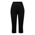 thumbnail image 6 of Puliio Womens Yoga Pants High Waisted Straight Fit Workout Leggings Casual Multicolor Trousers With Two Pockets, 6 of 7