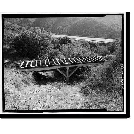 Historic Print, Lake Hodges Flume, Along San Dieguito River between Lake Hodges & San Dieguito Reservoir, Rancho Santa Fe, San Diego County, CA - 10, 16" x 20"