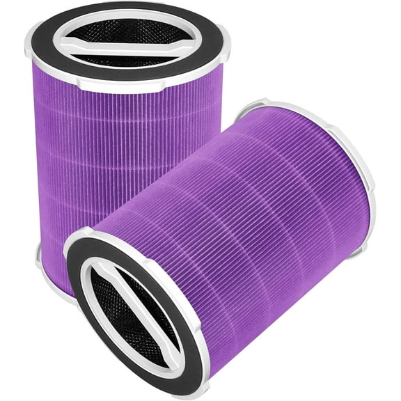 P200/P200S Replacement Filter Compatible with Welov Air Purifiers P200S P200 Pro, 4-sta Filtration with Activated Carbon Filter, 2 Count