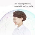 thumbnail image 4 of Work Headband Canteen Catering Bundled Hair Work Wear Cotton Cooking Hygienic Cap Chef Cap Wrap Hair Hat Cook Hat Dust proof Work Cap BLACK, 4 of 8