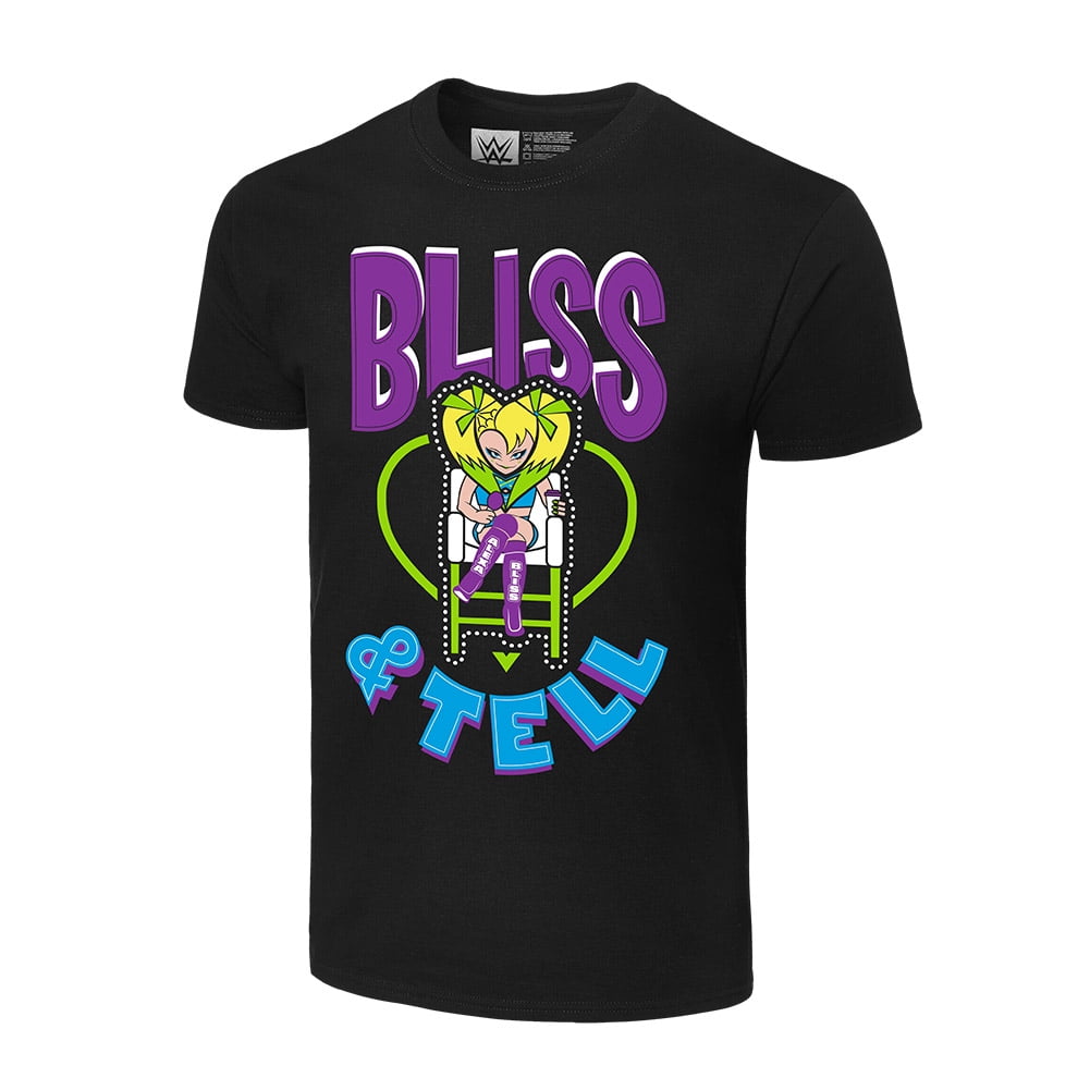 Official WWE Authentic Alexa Bliss "Bliss & Tell" TShirt Black Small