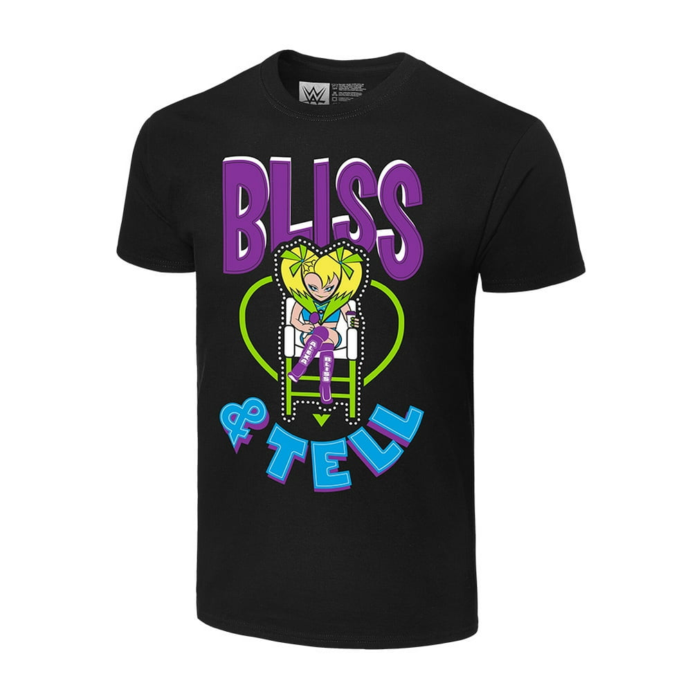 Official WWE Authentic Alexa Bliss "Bliss & Tell" TShirt Black Small