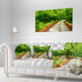 thumbnail image 1 of Pathway in Deep Moss Forest - Landscape Canvas Art Print, 1 of 1