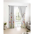 thumbnail image 3 of Spring Floral Blackout Curtains for Bedroom/Living Room, Thermal Insulated Kitchen Curtains, Botanical Colorful Summer Grommet Darkening Window Treatment Drapes 52"x63"x2, 3 of 8