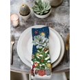 thumbnail image 2 of Navy Blue Christmas Cloth Napkins Set of 8 Reusable Dinner Napkins, Gnomes Xmas Tree Snowflake Winter Gifts Cocktail Napkin Washable Table Napkins for Wedding/Holiday Party/Baby Shower 20"x20", 2 of 7
