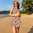 thumbnail image 3 of Xecao Raquettes de Tennis de Table pour Femmes Robes d'Été Décontractées Robes de Plage Sans Manches Robe Évasée avec Poches, 3 of 7