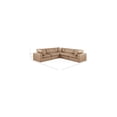 thumbnail image 3 of Meridian Furniture Comfy Tan Faux Leather Modular Sectional, 3 of 11