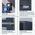 thumbnail image 3 of MECOLOR Petit Casier Vertical à un Seul Niveau avec Cadenas à Loquet, Porte en Plastique Transparente, Rangement à 2 Ou 3 Compartiments pour Employé, Maison, Bureau, Classeur, École, Enfants, 3 of 9