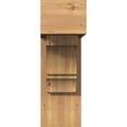 thumbnail image 2 of Ekena Millwork 7 1/2"W x 22"D x 22"H Balboa Block Smooth Bracket w/ Offset Brace, Western Red Cedar, 2 of 25