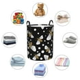 thumbnail image 6 of Bingfone Honey Bees At Night Waterproof Foldable Laundry Hamper Bucket With Handles For Storage Bin,Clothes Hamper (Medium), 6 of 8