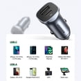 thumbnail image 4 of Cargador para Auto Ugreen 20W USB C + USB A Carga Rápida, 4 of 5