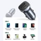thumbnail image 4 of Cargador para Auto Ugreen 20W USB C + USB A Carga Rápida, 4 of 5