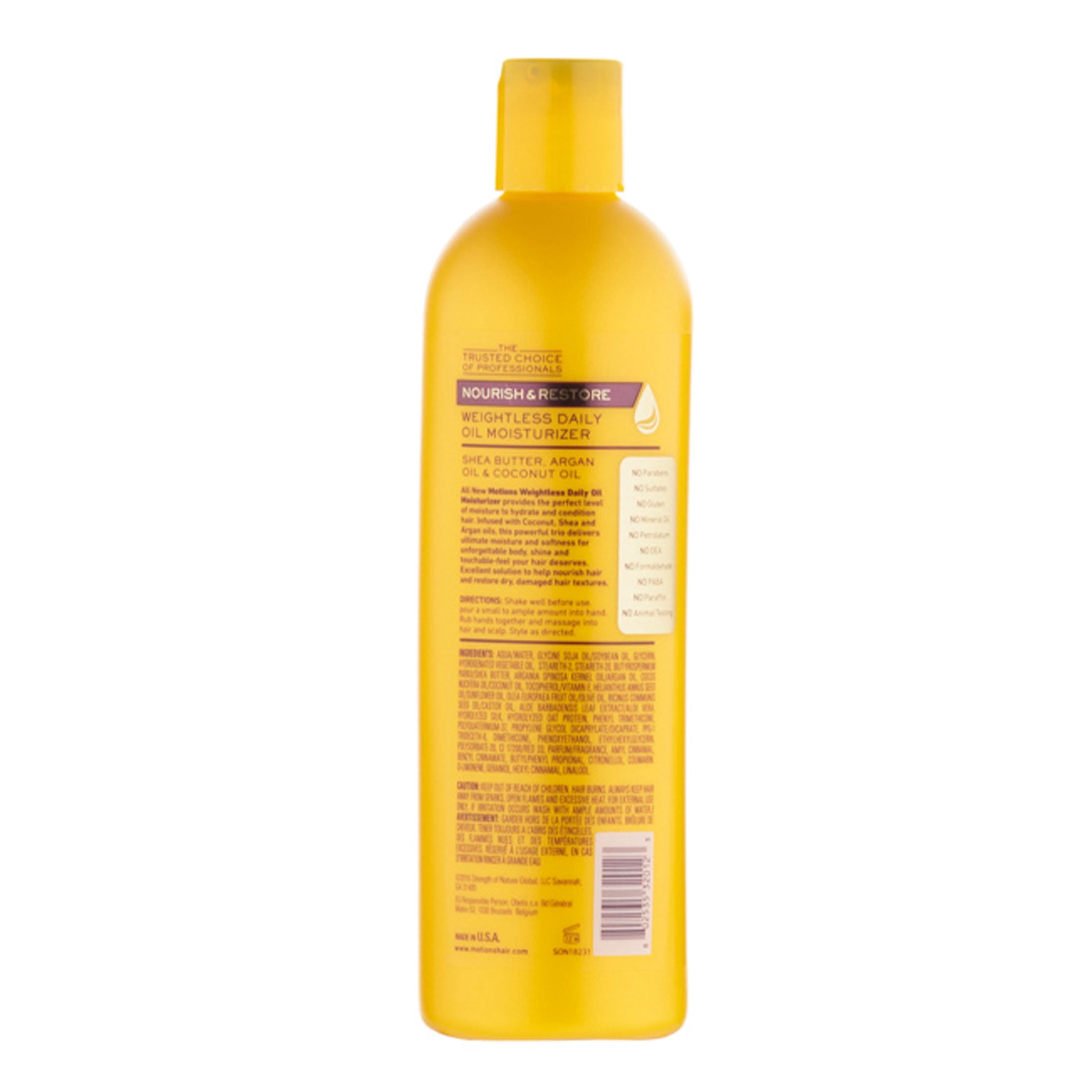 Motions Nourish & Pflege Tages Oil Moisturizer – 355 Ml, Mit Sheabutter & Kokosöl Für Glänzendes, Gepflegtes Haar