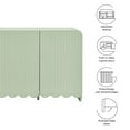 thumbnail image 4 of Sideboard Storage Cabinet , Green, Wood, Living Dining Room Kitchen Cafe Bistro Hospitality Restaurant, Modern Contemporary, HB37876, 4 of 9