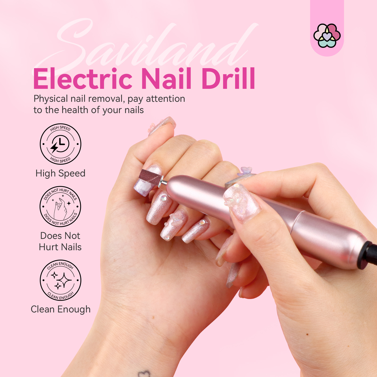 Saviland Electric Nail Drill, 20000 RPM Corded photo 6