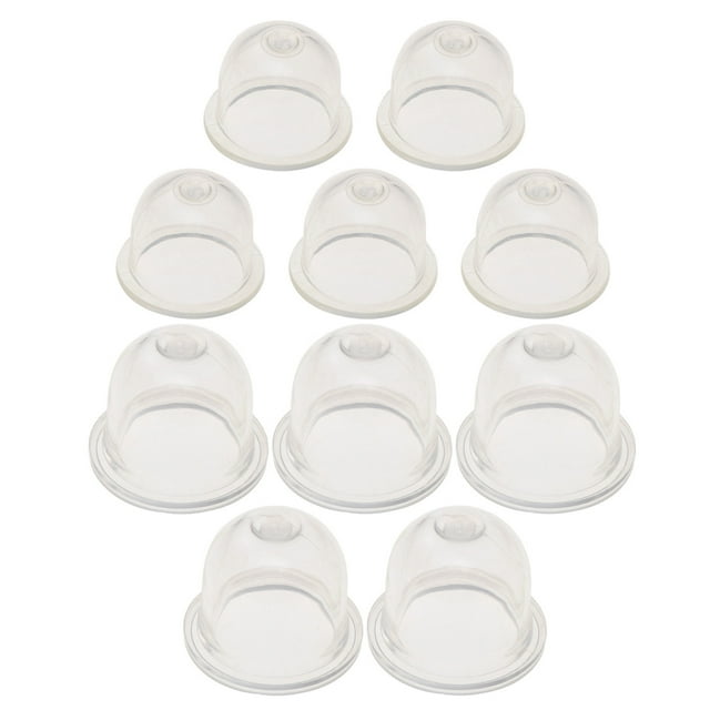 Transparent Plastic Primer Bulb Replacement for Hedge Mower Chainsaw Compatible with L & S Size