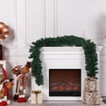 thumbnail image 6 of Hvmvliv Outdoor Christmas Garland 1Pc Simulation Rattan Christmas Tree Pendant Rattan Ring Green Decorative Christmas Rattan Pvc Christmas Decorations 8.85 Ft Green, 6 of 6