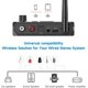 thumbnail image 3 of Adaptador de receptor Bluetooth 5.3 a RCA para altavoces domésticos, sistema de transmisión Bluetooth multifuncional, 3 of 8