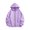 Purple, variant on Dursoulink Kids Zip Up Hoodie for Girls, Long Sleeve Casual Sweatshirt with Front Full Zip Closure, Two Pockets, Polyester Fabric, Solid Color, Fall Winter Outerwear