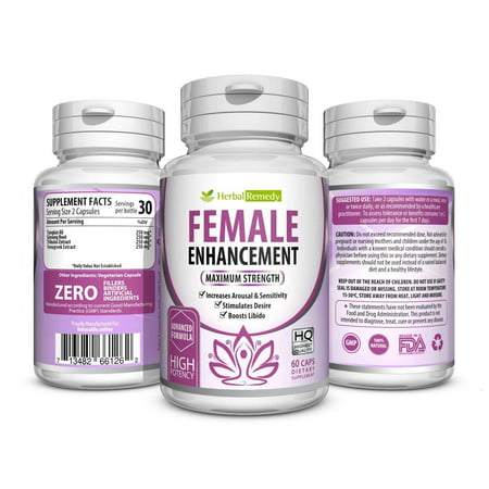 Natural Herbal Female Desire Supplement - Magic Pill for Women Testosterone Booster, Increase Stamina & Energy, Boosts Bed Drive & Prevent Vaginal Dryness 100% Organic Women Supplements 60 Veggie