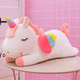thumbnail image 2 of 50cmunicornio Pony De Peluche Arcoiris Tipo Pegaso Almohada blanco, 2 of 4