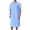Light Blue, variant on Men's Cotton Nightshirt House Coat Short Sleeve Robe Comfy Sleep Shirt Fall Long V Neck Side Split Soft Knee Length Night Gown Baggy Housecoat Loungewear Light Blue Large